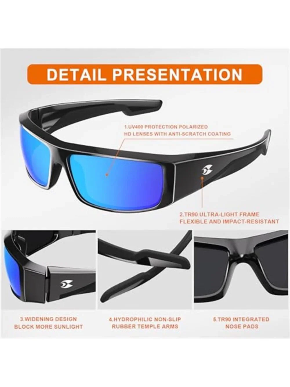 Men's Polarized Sunglasses UV400 Protection
